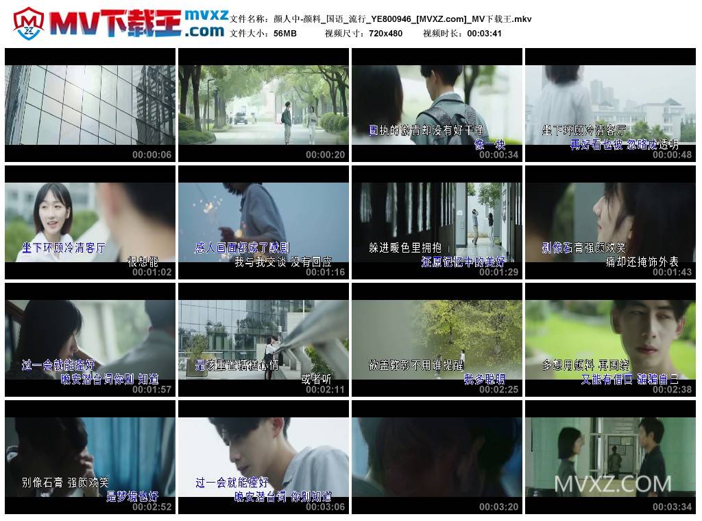 颜人中-颜料_国语_流行_YE800946